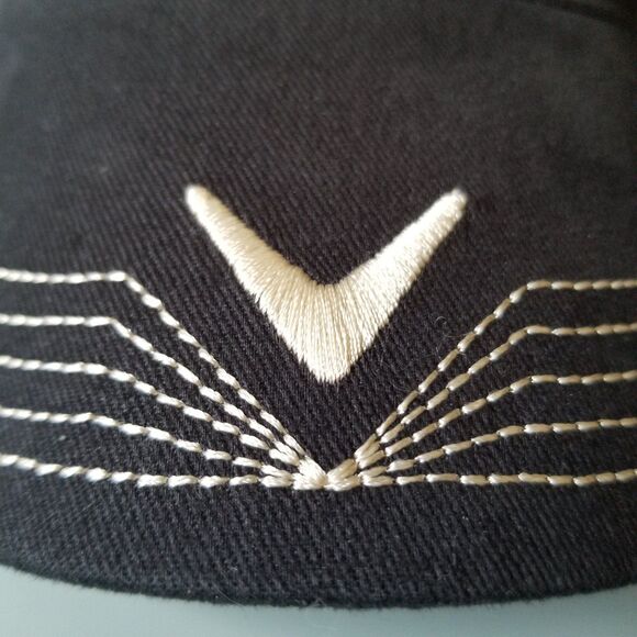 Stanley Callaway Golf Hat Cap Black Strap Back Mens Adjustable 100% cotton - Picture 2 of 8